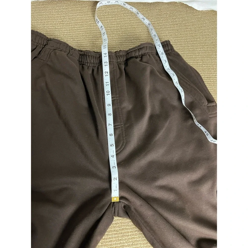 Vintage‎ 90's Raw Blue Cargo Sweatpants Brown Polyester Men's 2XL